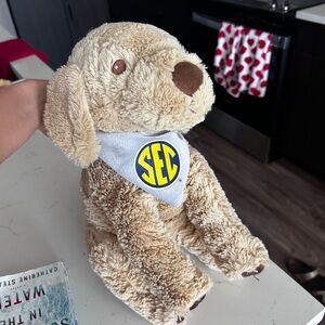 Plush Dog with SEC Bandana - Tan Plush Puppy